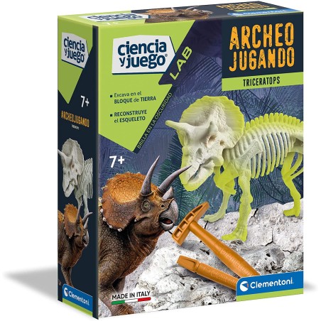 ARQUEOJUGANDO TRICERATOPS FOSFORESCENTE