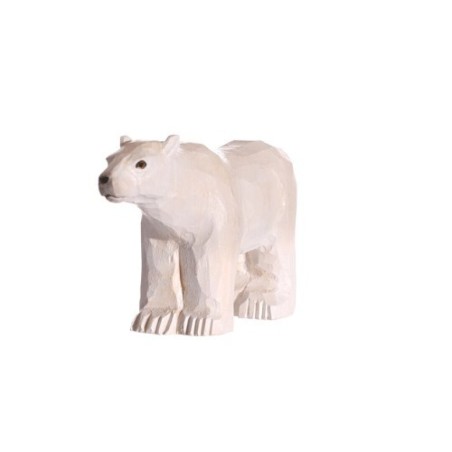 POLAR BEAR IN WOOD