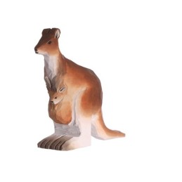 KANGAROO IN WOOD