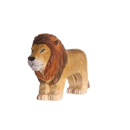 LION IN WOOD