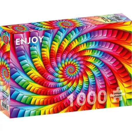 P. 1000 ESPIRAL PSICODELICA DEL ARCO IRIS