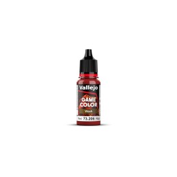 GAME COLOR WASH ROJO 18ML.