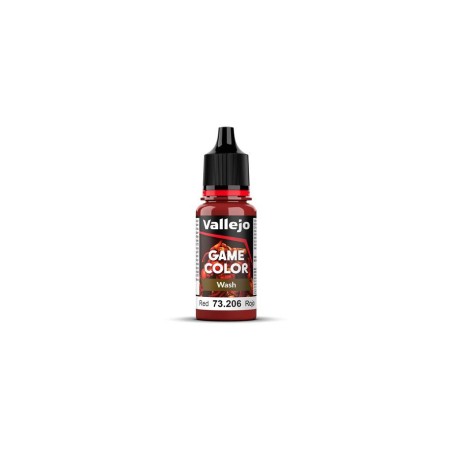 GAME COLOR WASH ROJO 18ML.