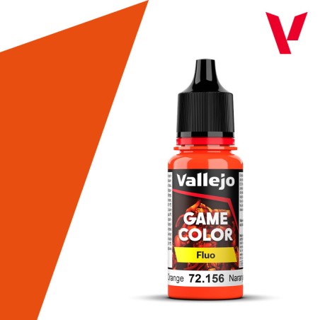 GAME COLOR NARANJA FLUORESCENTE 18ML.