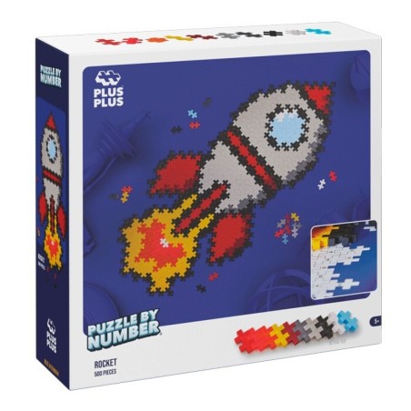 PUZZLE BY NUMBER: COHETE PLUS PLUS