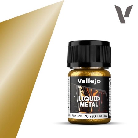 VALLEJO LIQUID METAL ORO RICO