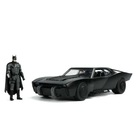 1:18 BATMOBILE CON LUCES Y FIGURA BATMAN NEGRO