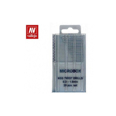 SET 20 MINIBROCAS DE 0.3mm a 1.6mm