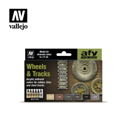 WHEELS & TRACKS (6 UDS.) MODEL AIR SET VALLEJO